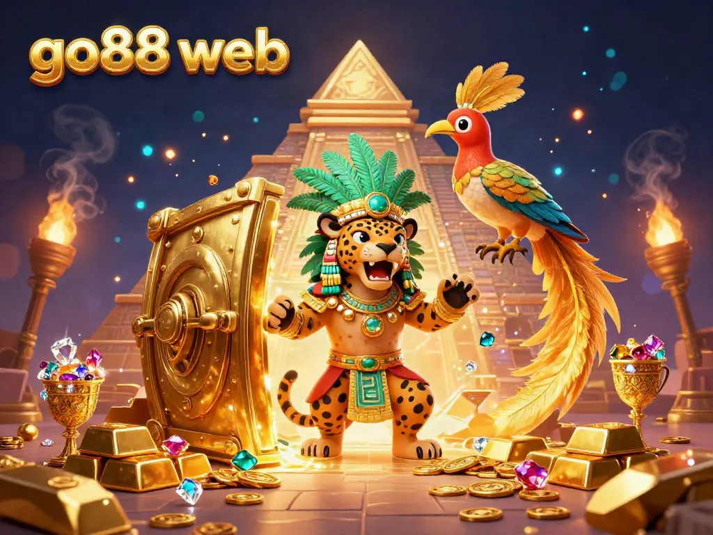 Experience the thrill of gaming with go88 web, capturing vibrant casino energy and dynamic treasure elements.
