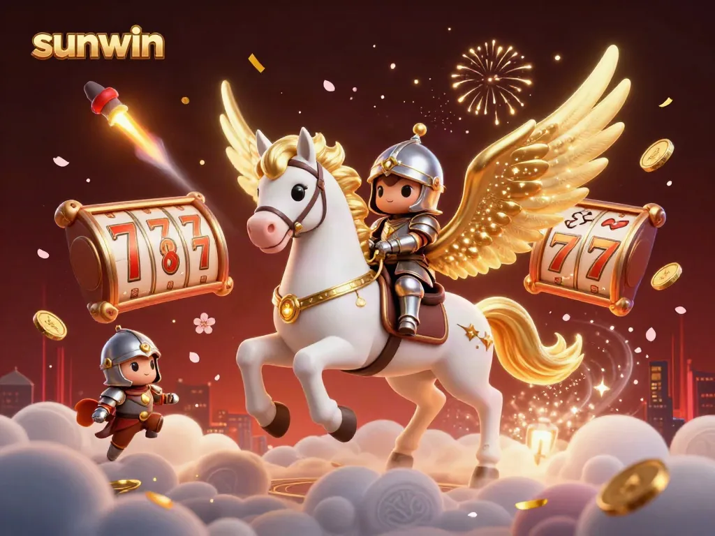Experience thrilling wins at Sunwin with a celestial theme featuring slots and golden accents.